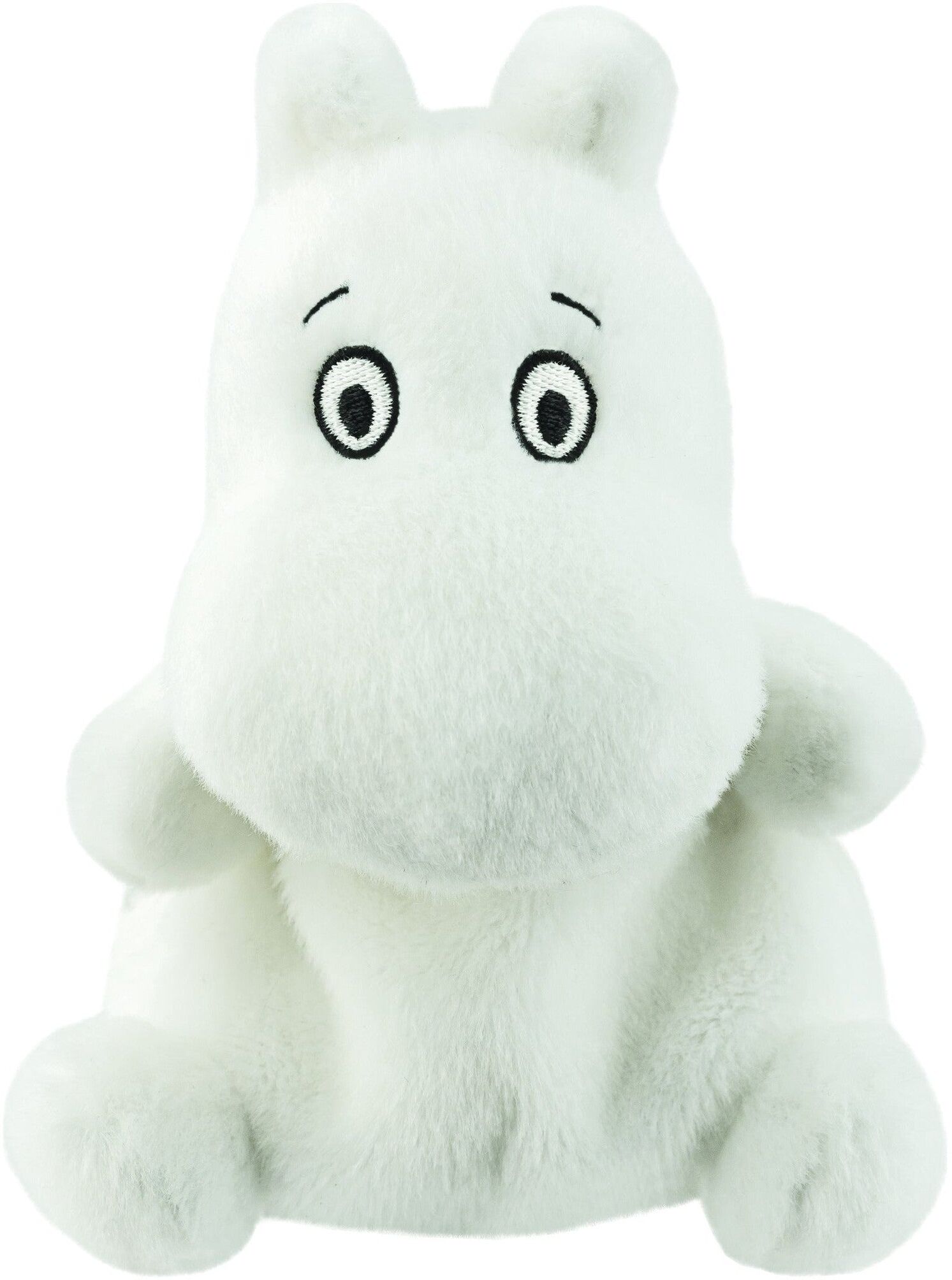 Aurora Palm Pals Moomin 5-Inch Plush Soft Toy for Kids, Official Moomin Character, 12cm High, Soft White Moomintroll, Ages 3+