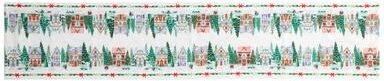 "Lenox Spice Village Christmas Embroidered Table Runner, Multicolor - 14"" W x 70"" L - 14"" W x 70"" L"