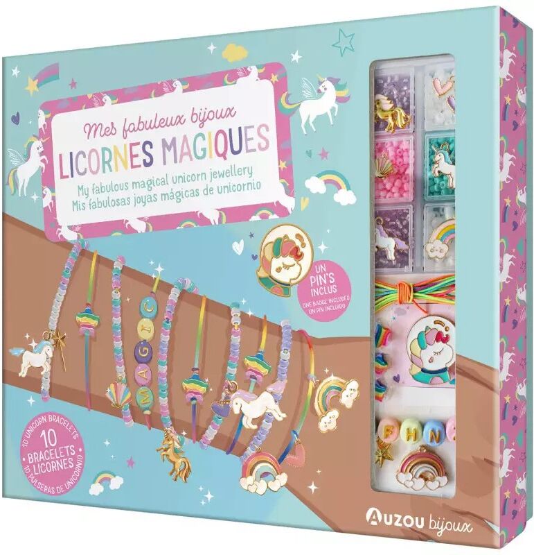 Ma boîte à bijoux : Mes fabuleux bijoux licornes magiques - Auzou