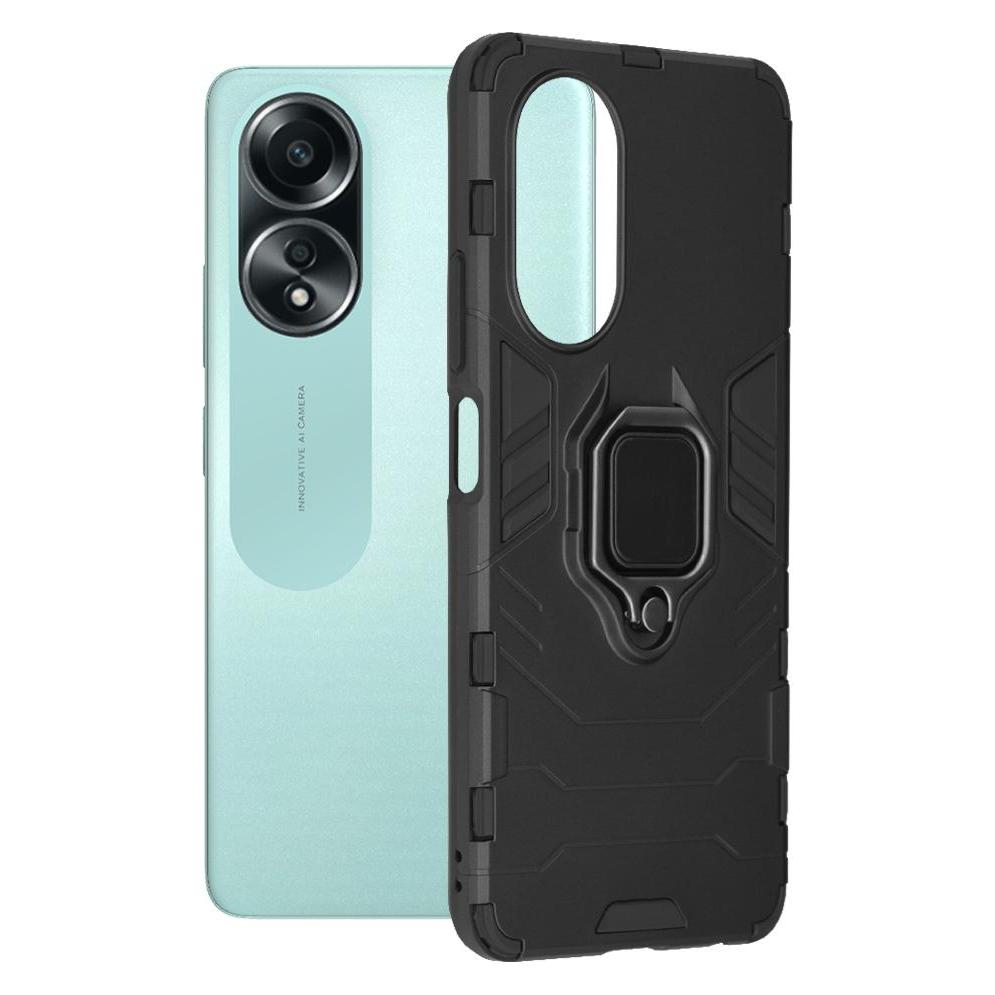 Techsuit - Silicone Shield - Oppo A58 4G - Black (Oppo A58 4G) (56344327)