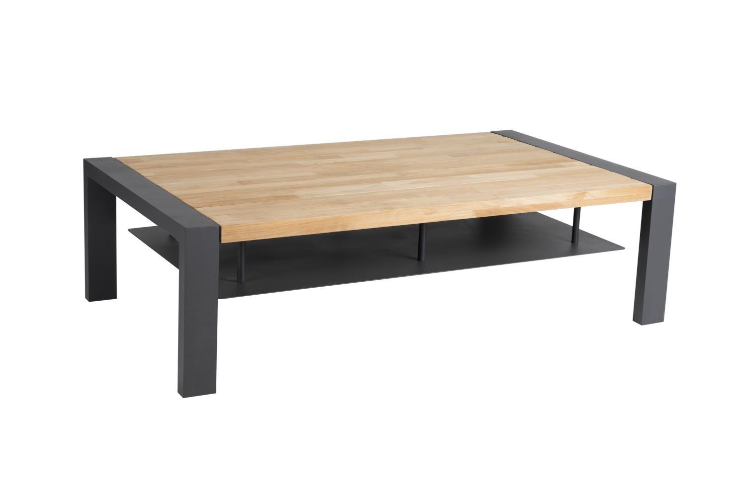 Brafab Amesdale Loungetisch Teak/Aluminium Anthrazit/Natur 140x80 cm
