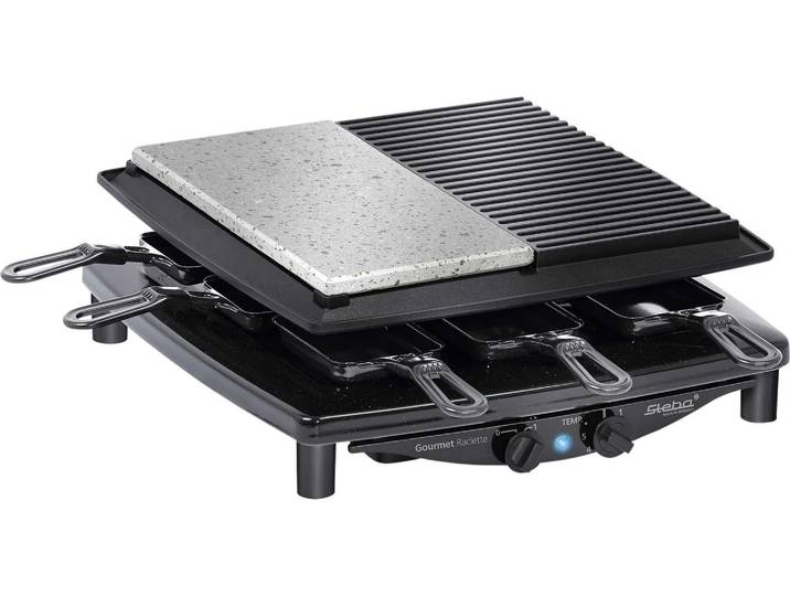 Steba RC 4 plus - Raclette/Grill/Heißer Stein - 1.5 kW - Schwarz