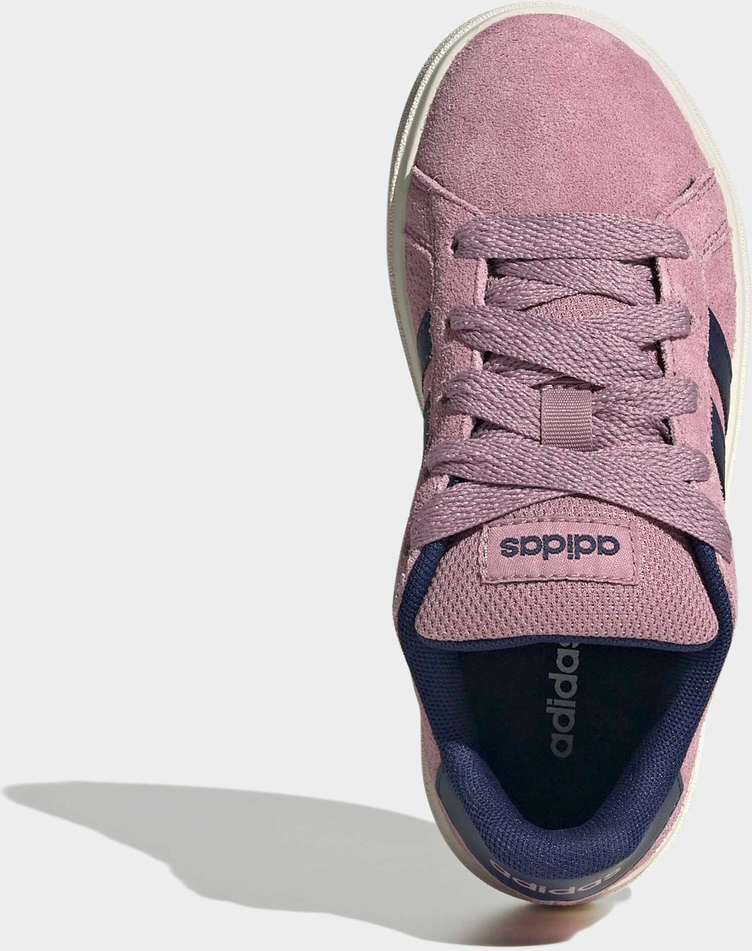 Sneaker ADIDAS SPORTSWEAR "GRAND COURT 00S", Kinder, Gr. 38, rosa (magic mauve, night indigo, magic mauve), Leder, Synthetik, Schuhe Sneaker, Design auf den Spuren des adidas Campus 00 magic mauve, night indigo, magic mauve 38
