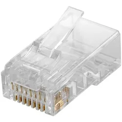 Goobay RJ45 Stecker, CAT 6 UTP ungeschirmt (Netzwerkkabel Stecker), Zubehör Netzwerk