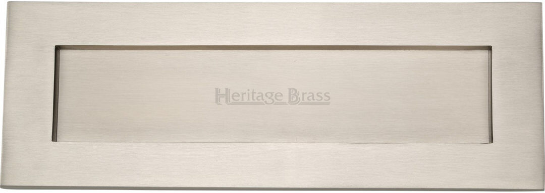 Heritage Brass Heritage Letterplate Satin Nickel 9.6 cm H x 30.5 cm W