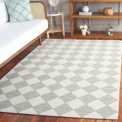 SAFAVIEH Hand-Tufted Ebony Todosia Modern & Contemporary Wool Rug