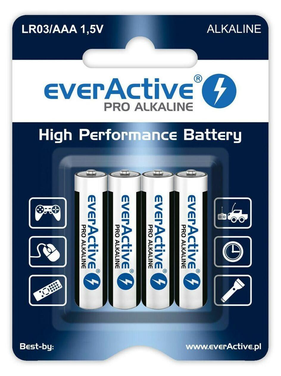 everActive Pro Alkaline LR6 AA batterijen - 4 stuks