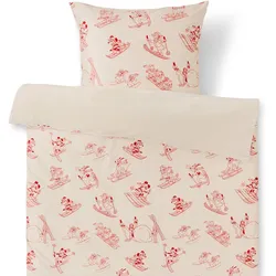 Tchibo - Nickiplüsch-Bettwäsche »Mickey and Friends« - creme