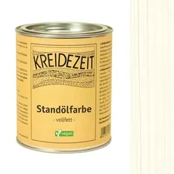 Kreidezeit Standölfarbe vollfett weiß - 0,75 l Dose