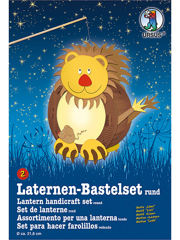 URSUS Laternen-Bastelset "Löwe" in Bunt - onesize