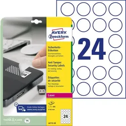 AVERY Zweckform Sicherheitsetiketten 40,0 x 40,0 mm