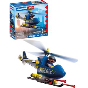 playmobil Spielset CITY ACTION 72080, ab 4 Jahre, Polizeihelikopter, 28 Teile