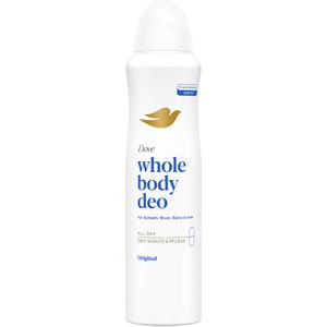 Dove Deodorant Whole Body Deo Original, Spray, unisex, 24h Schutz, ohne Aluminium und Ethylalkohol, 150 ml