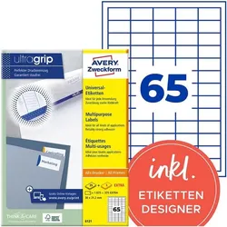 Avery Zweckform 1950er-Pack Universal Klebeetiketten »6121« weiß