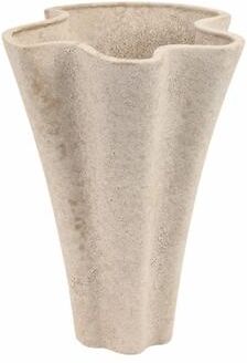 Sagebrook Home Porto Portugal Vase, Taupe, Contemporary