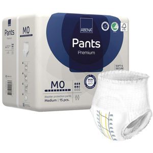 Abena Inkontinenz-Pants Premium M0, Unisex, Größe M (80-110cm), EInweg, 5,5 Tropfen, 15 Stück