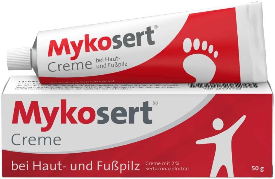 Mykosert Creme bei Haut- und Fusspilz