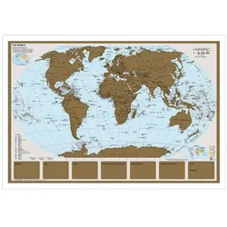 STIEFEL Eurocart Scratchmap/Rubbelkarte »THE WORLD« 95 x 66 cm