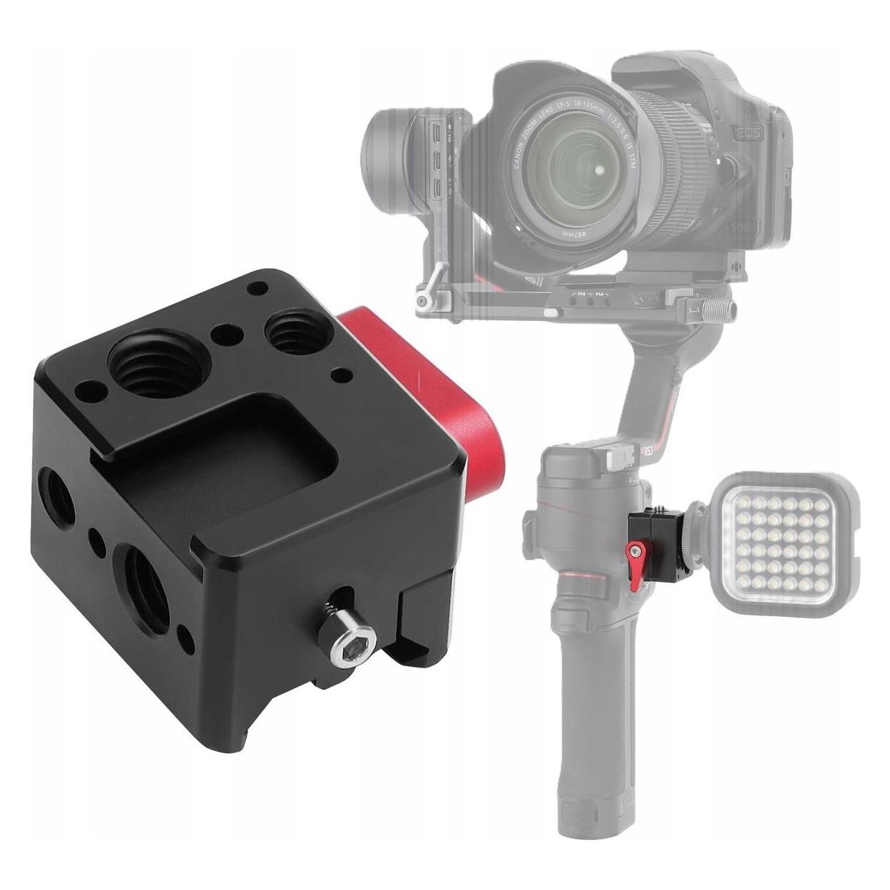 Sunnylife Uchwyt Mocowanie Adapter Gwint 1/4" 3/8" Iso Do Dji Ronin Rs3 / Rs3 Pro / Rs2 / Rsc2 / Ro-hc522 (Sunnylife)