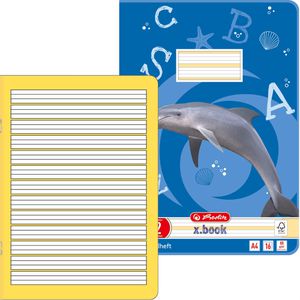 Herlitz Schulheft 3321700 x-book, für 2. Klasse, A4, liniert, 16 Blatt, 80 g/m², Lineatur 2