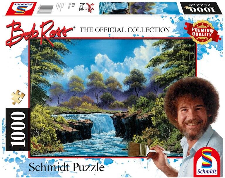 Puzzle 1000 pcs Chute d'eau dans la clairière - Puzzles Schmidt