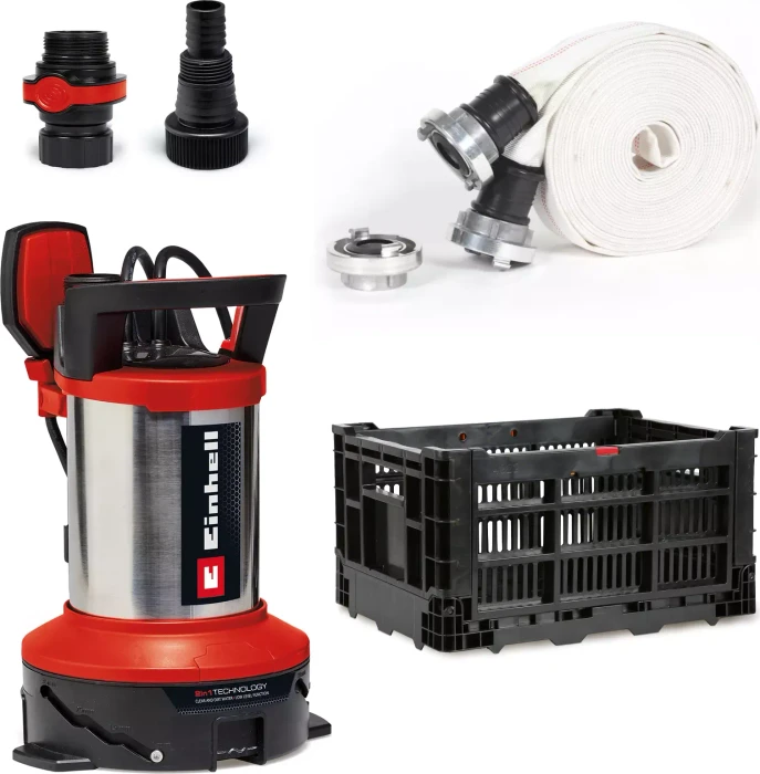 EINHELL Hochwasser-Set - Pumpe für klares und schlammiges Wasser GE-DP 7535 N LL ECO, 4181515