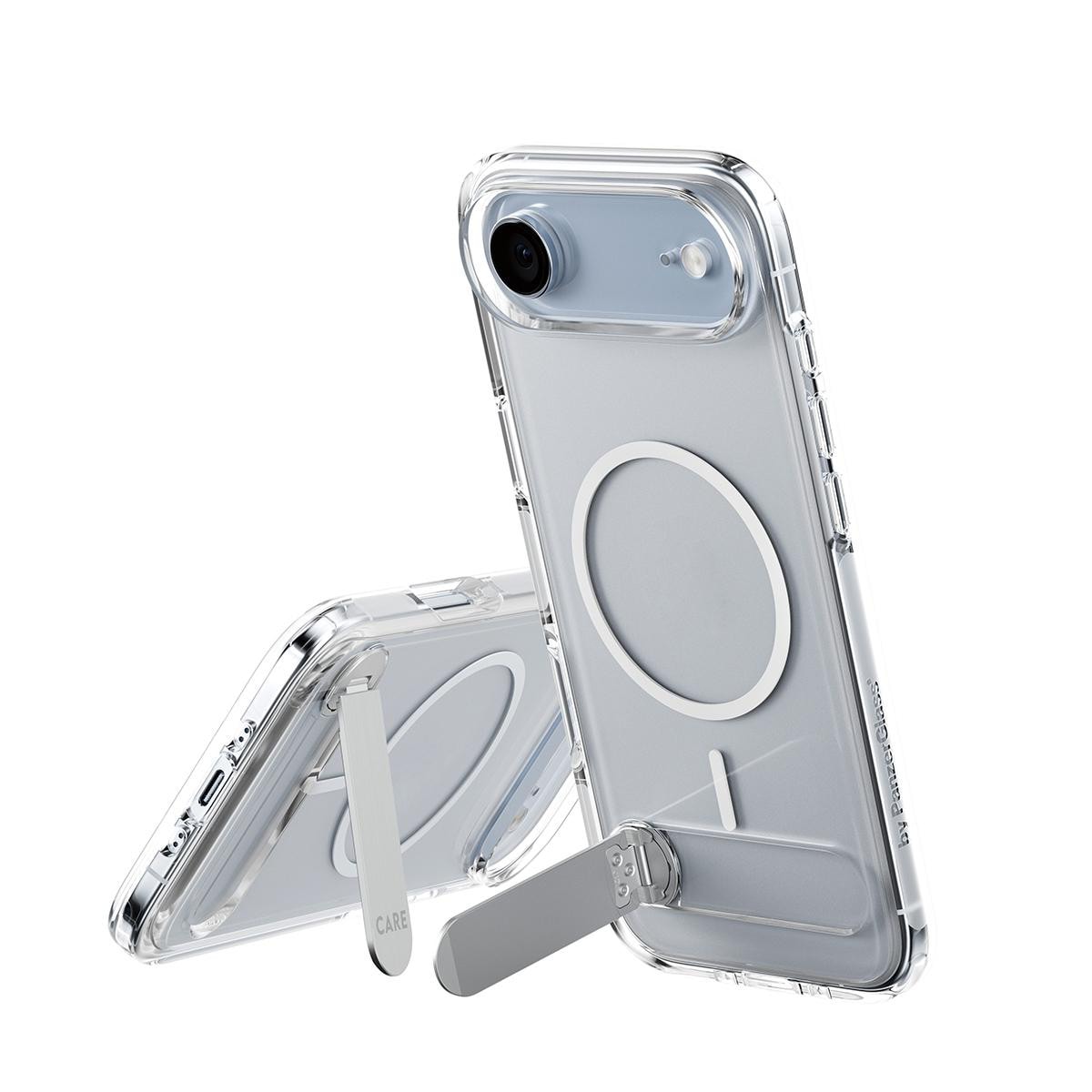 CARE by PanzerGlass Feature Case Transparent mit Kickstand & MagSafe für iPhone 17 Air