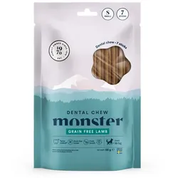 Monster Dog Dental Chew Lamm S (7 Stück) 56 g Zahnpflege-Kauartikel für kleine Hunderassen