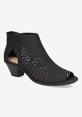 Extra Wide Width Women's Sunrise Sandal by Easy Street in Black (Size 7 WW)