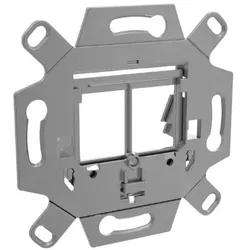 Rutenbeck 13900005 Montageadapter Unterputz für ein oder zwei Universalmodule oder Keystonemodule gerader oder schräger Modulauslass (30°)