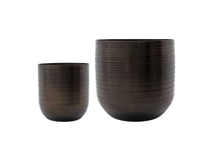 Lot De 2 Cache-pots En Aluminium Irene