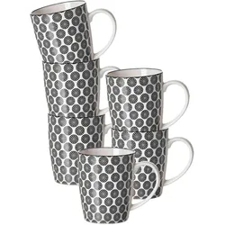 Ritzenhoff & Breker, Tasse, Takeo Circles Henkelbecher (350 ml, 6x)