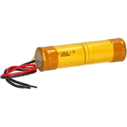 NiCd Notleuchten-Akkupack 2,4V 2500mAh C HT Stange – Faston 6,3mm