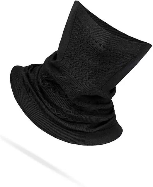 INF Thermische Ski-Gesichtsmaske - Winddichter V-Form Halswärmer für Wintersport Schwarz