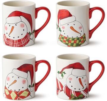 Certified International Snowman Delight Set of 4 Mug 18 oz. asst.