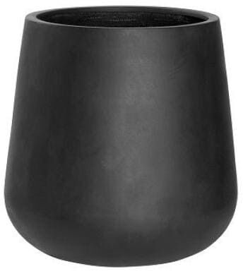 Blumentopf "Pottery Pots Pax M", schwarz, Pflanzgefässe, Blumentopf schwarz Einheitsgröße
