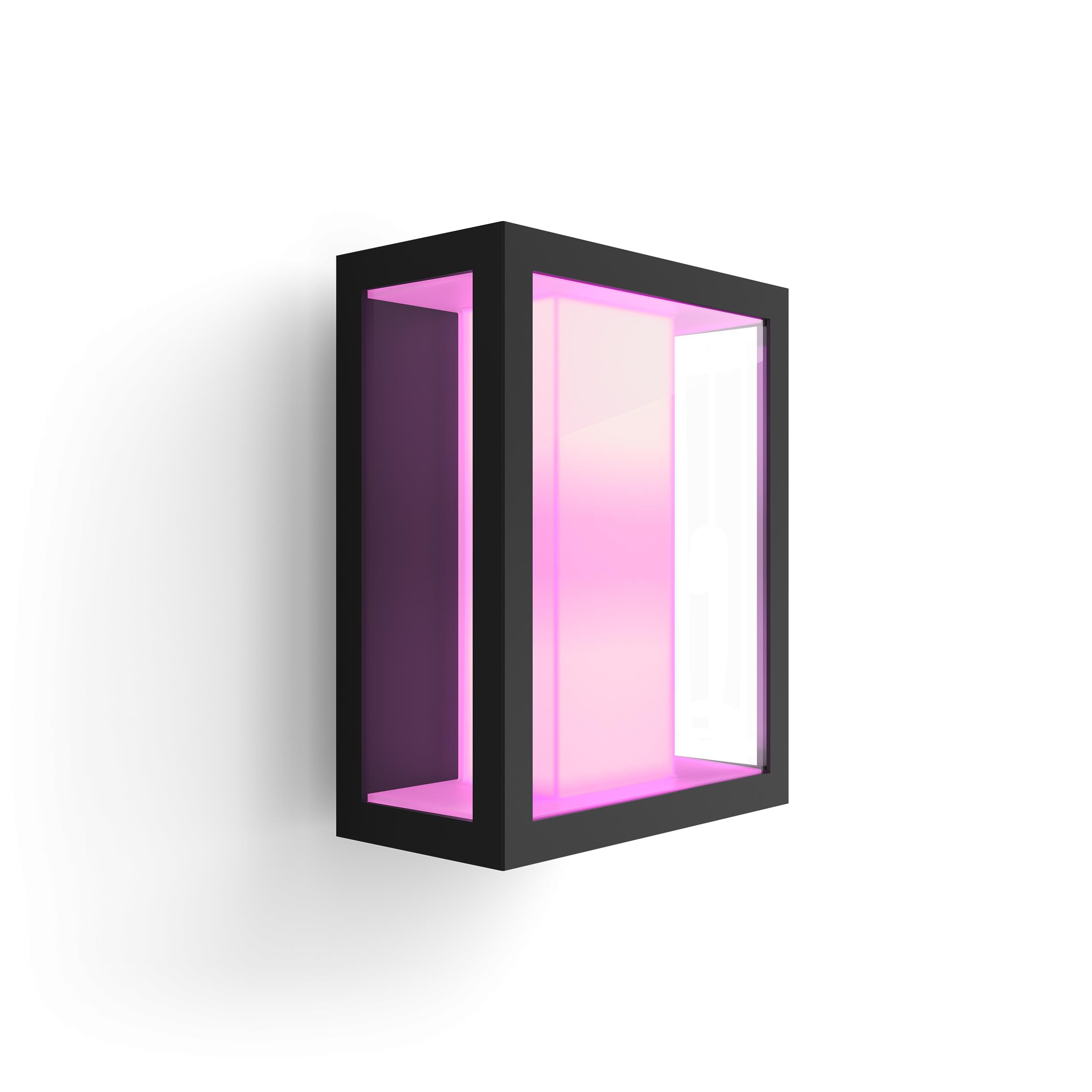 Philips Hue White & Color Ambiance Impress Wandleuchte Outdoor schwarz . breit
