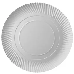 Papstar 10 X 10 Teller, Pappe "pure" rund Ø 32 cm · 2 cm weiss