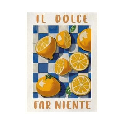 Italian Lemon Grove Canvas Art Cottagecore Lemon Wall Art & Italian Landscape Print Set 40x50cm Unframed 2