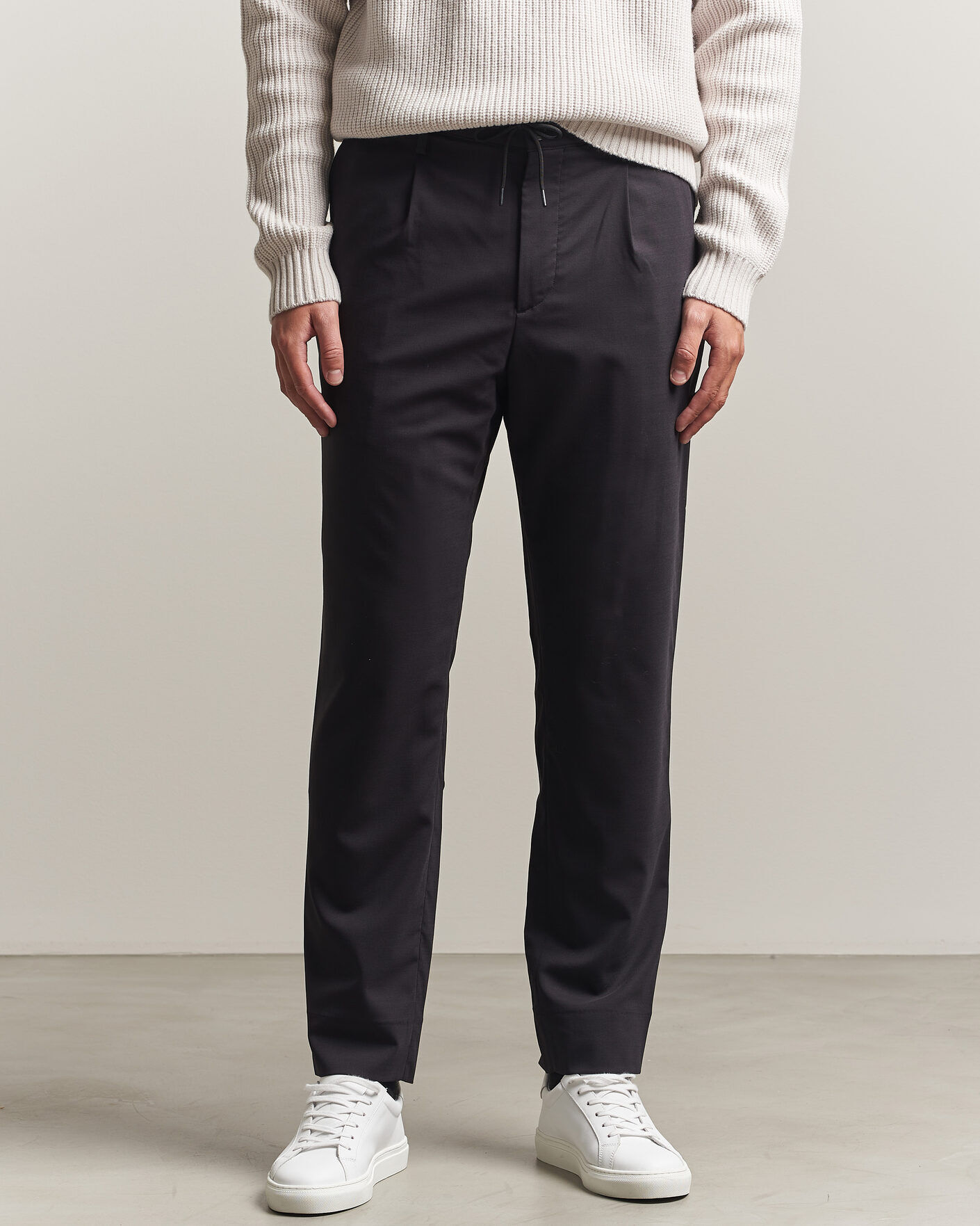 J.Lindeberg Harris Stretch Wool Pants Black men W32L32 Sort