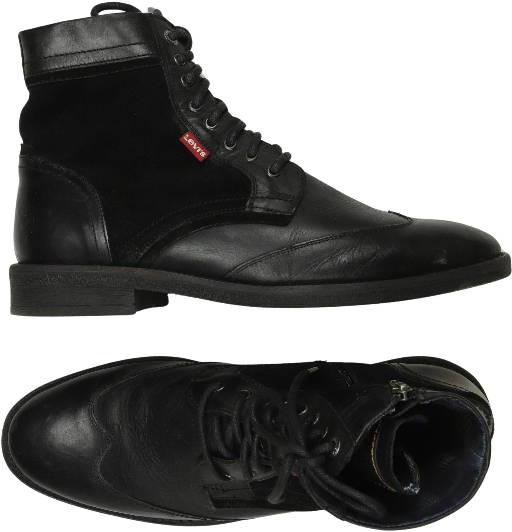 Levis Herren Stiefel, Schwarz, Gr. EU 44, kein / Etikett - Second Hand