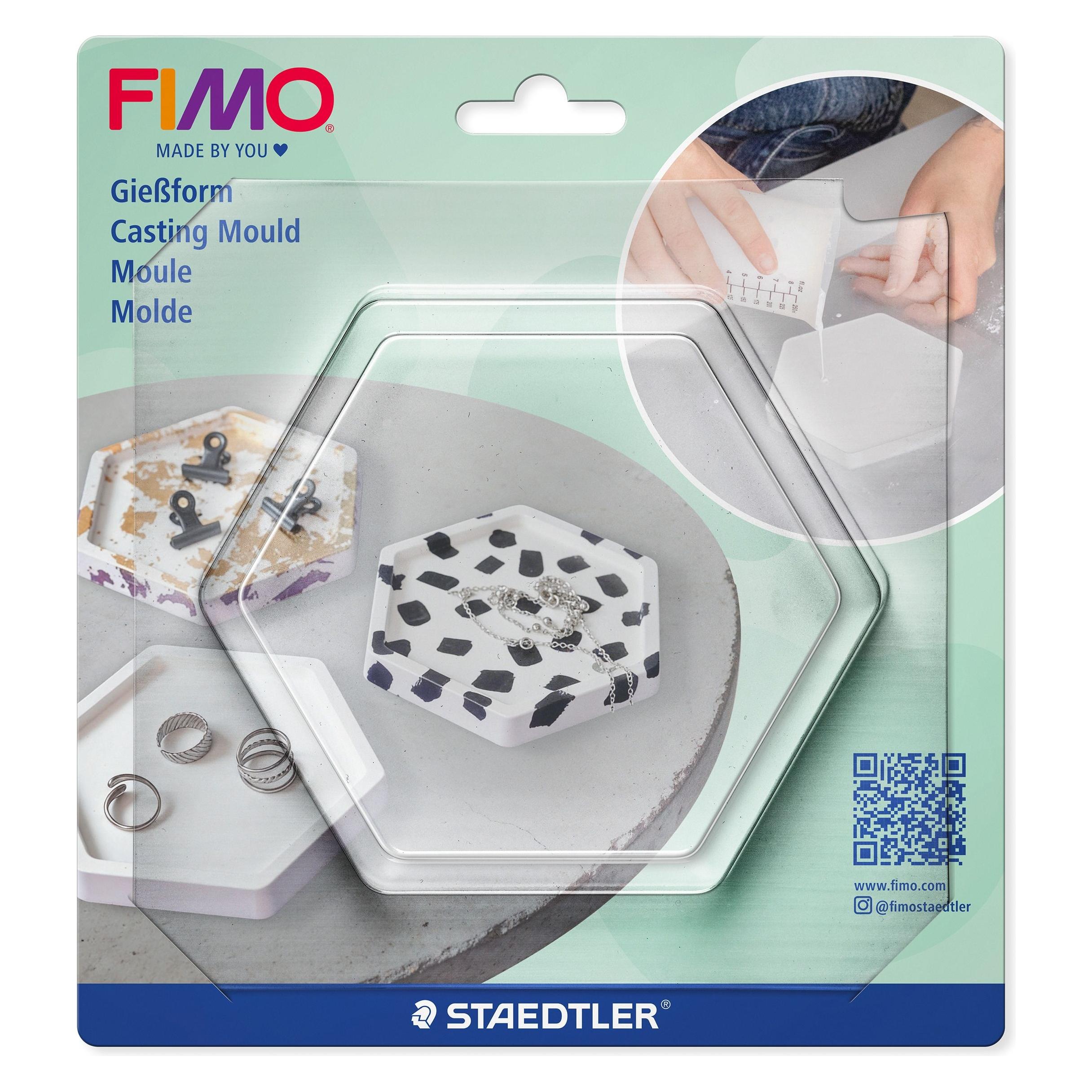Fimo Giessform Schale sechseck (8742 53)