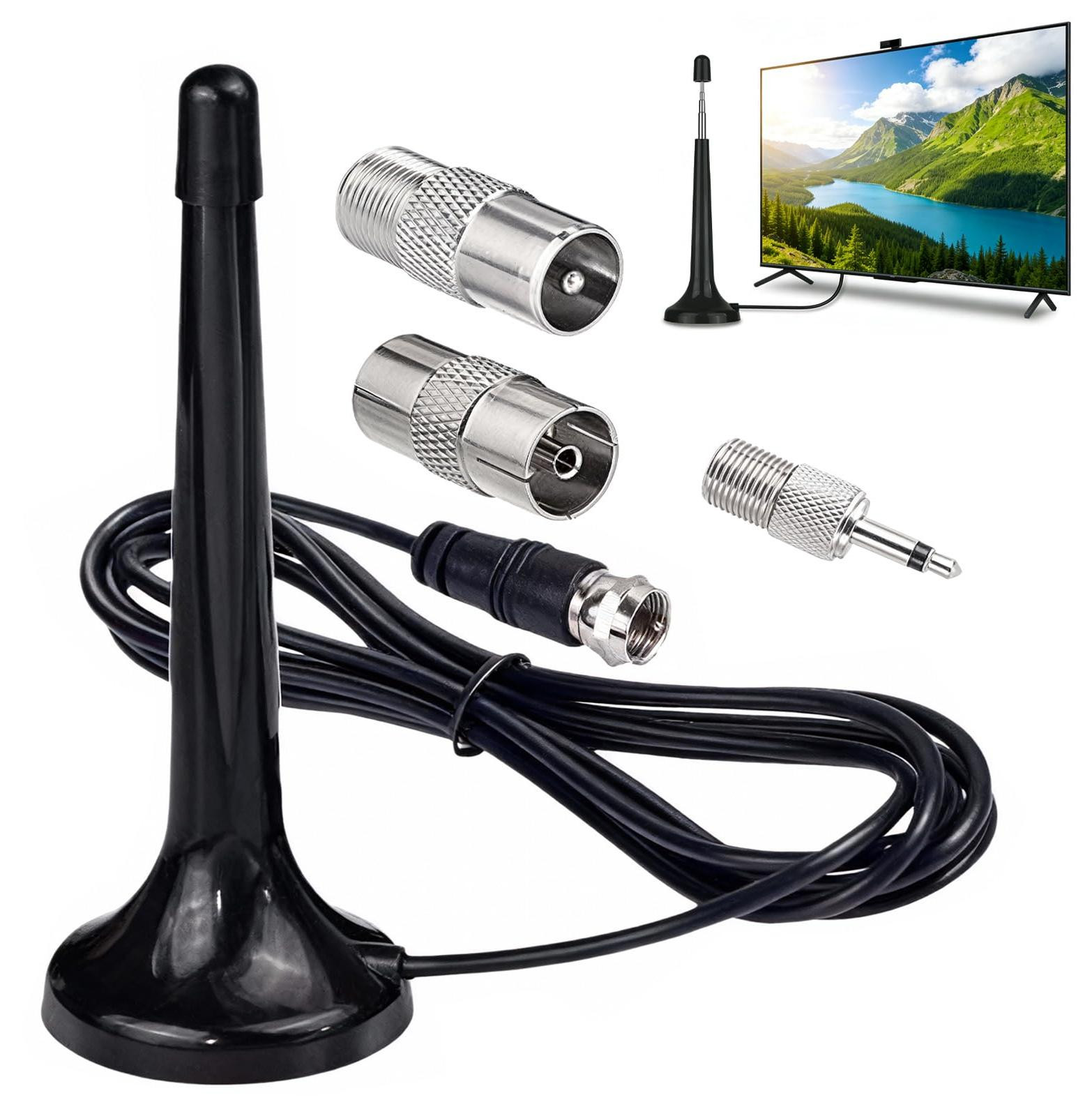 Selius Telescopische DAB FM-radio-antenne met magnetische basis voor high-definition ontvangst