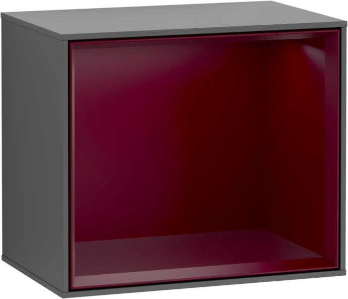 Villeroy und Boch Finion Regalmodul G580HBGK 41,8x35,6x27cm, Emotion, Regal Peony Matt, Anthracite matt