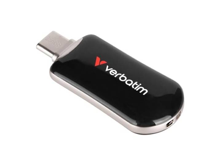 Verbatim Plectra USB-C Flash Drive Black 256GB, W129015933 (Black 256GB)