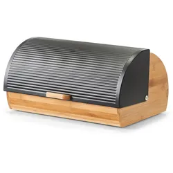 Zeller Brotkasten Brotbox Aufbewahrungsbox Bambus Edelstahl Holz
