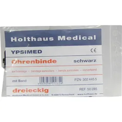 OHRENBINDE mit Band schwarz lang 1 St Binden