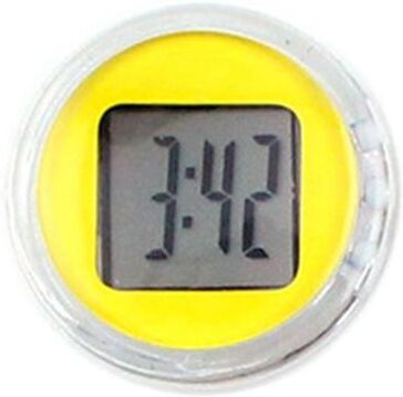 Perfect Picks Market Waterproof Motorcycle Clock Mini Digital Dashboard Clock For Bikes, Cars & Scooters yellow