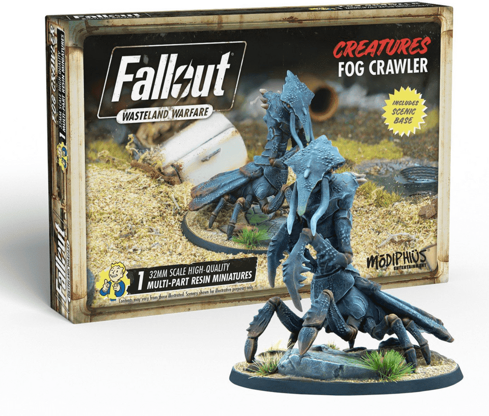 Fallout: Wasteland Warfare – Creatures: Fog Crawler, 32mm Scale Miniature, Ages 12+, by Modiphius Entertainment