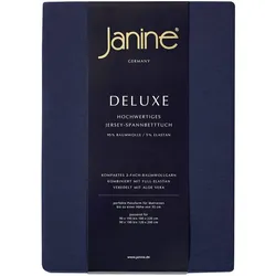 Janine Spannbetttuch Elastic-Jersey 5010 marine 200x200 cm